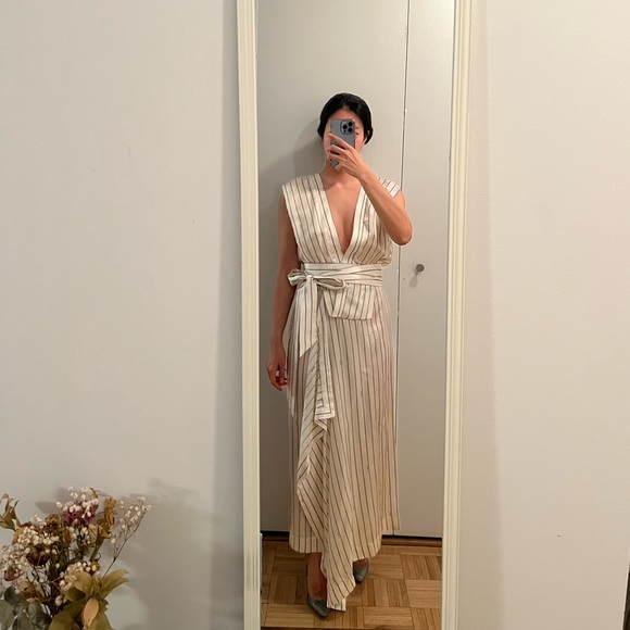 Monse white silky maxi dress - Picture 5 of 6